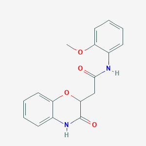 N-(2-methoxyphenyl)-2-(3-oxo-3,4-dihydro-2H-1,4-benzoxazin-2-yl)acetamide