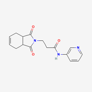 3-(1,3-dioxo-1,3,3a,4,7,7a-hexahydro-2H-isoindol-2-yl)-N-3-pyridinylpropanamide