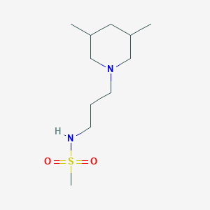 N-[3-(3,5-dimethyl-1-piperidinyl)propyl]methanesulfonamide