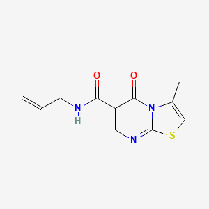 molecular formula C11H11N3O2S B4445852 N-allyl-3-methyl-5-oxo-5H-[1,3]thiazolo[3,2-a]pyrimidine-6-carboxamide 