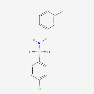 molecular formula C14H14ClNO2S B4445868 4-chloro-N-(3-methylbenzyl)benzenesulfonamide 