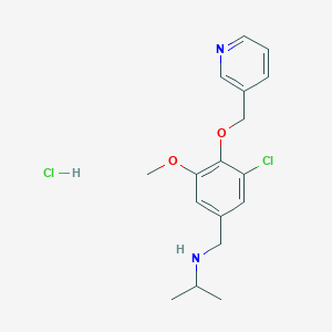 N-[3-chloro-5-methoxy-4-(pyridin-3-ylmethoxy)benzyl]propan-2-amine hydrochloride