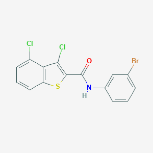 molecular formula C15H8BrCl2NOS B444589 N-(3-bromophenyl)-3,4-dichloro-1-benzothiophene-2-carboxamide 