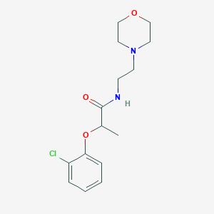 molecular formula C15H21ClN2O3 B4445903 2-(2-chlorophenoxy)-N-[2-(4-morpholinyl)ethyl]propanamide 