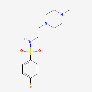 molecular formula C13H20BrN3O2S B4445904 4-bromo-N-[2-(4-methyl-1-piperazinyl)ethyl]benzenesulfonamide 