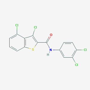 molecular formula C15H7Cl4NOS B444601 3,4-dichloro-N-(3,4-dichlorophenyl)-1-benzothiophene-2-carboxamide CAS No. 332382-05-5