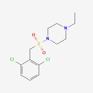 molecular formula C13H18Cl2N2O2S B4446028 1-[(2,6-dichlorobenzyl)sulfonyl]-4-ethylpiperazine 