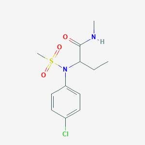 2-[(4-chlorophenyl)(methylsulfonyl)amino]-N-methylbutanamide