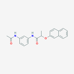 N-[3-(acetylamino)phenyl]-2-(2-naphthyloxy)propanamide