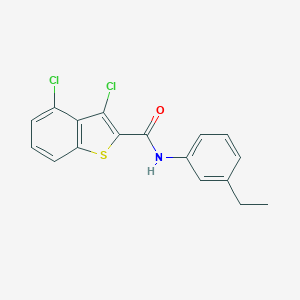 molecular formula C17H13Cl2NOS B444608 3,4-dichloro-N-(3-ethylphenyl)-1-benzothiophene-2-carboxamide 