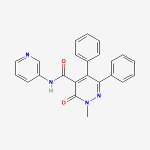 2-methyl-3-oxo-5,6-diphenyl-N-3-pyridinyl-2,3-dihydro-4-pyridazinecarboxamide