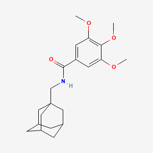 molecular formula C21H29NO4 B4446146 N-(1-adamantylmethyl)-3,4,5-trimethoxybenzamide 