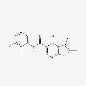 molecular formula C17H17N3O2S B4446149 N-(2,3-dimethylphenyl)-2,3-dimethyl-5-oxo-5H-[1,3]thiazolo[3,2-a]pyrimidine-6-carboxamide 
