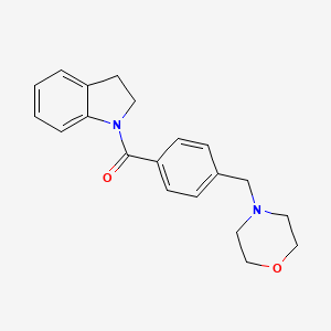 molecular formula C20H22N2O2 B4446216 1-[4-(4-morpholinylmethyl)benzoyl]indoline 