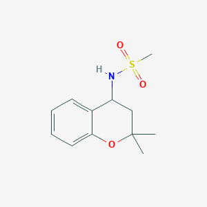 molecular formula C12H17NO3S B4446237 N-(2,2-dimethyl-3,4-dihydro-2H-chromen-4-yl)methanesulfonamide 