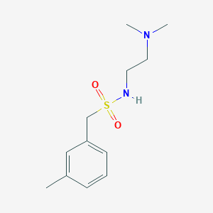 molecular formula C12H20N2O2S B4446275 N-[2-(dimethylamino)ethyl]-1-(3-methylphenyl)methanesulfonamide 