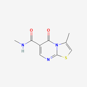 molecular formula C9H9N3O2S B4446290 N,3-dimethyl-5-oxo-5H-[1,3]thiazolo[3,2-a]pyrimidine-6-carboxamide 