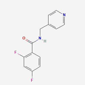 molecular formula C13H10F2N2O B4446356 2,4-difluoro-N-(4-pyridinylmethyl)benzamide 