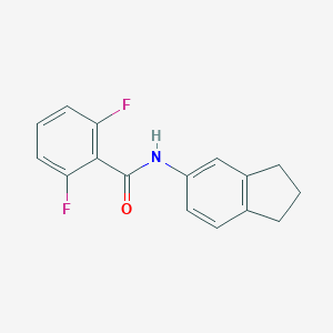molecular formula C16H13F2NO B444636 N-(2,3-dihydro-1H-inden-5-yl)-2,6-difluorobenzamide 