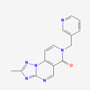 molecular formula C15H12N6O B4446421 2-methyl-7-(3-pyridinylmethyl)pyrido[3,4-e][1,2,4]triazolo[1,5-a]pyrimidin-6(7H)-one 