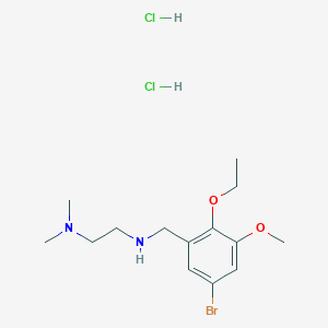 molecular formula C14H25BrCl2N2O2 B4446426 N'-(5-bromo-2-ethoxy-3-methoxybenzyl)-N,N-dimethylethane-1,2-diamine dihydrochloride 