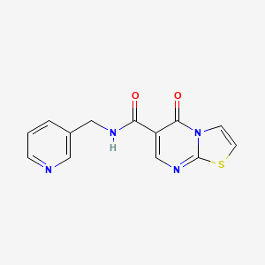 5-oxo-N-(3-pyridinylmethyl)-5H-[1,3]thiazolo[3,2-a]pyrimidine-6-carboxamide