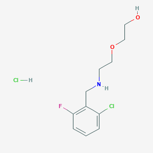 molecular formula C11H16Cl2FNO2 B4446499 2-{2-[(2-chloro-6-fluorobenzyl)amino]ethoxy}ethanol hydrochloride 