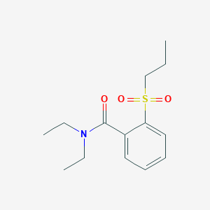 molecular formula C14H21NO3S B4446525 N,N-diethyl-2-(propylsulfonyl)benzamide 