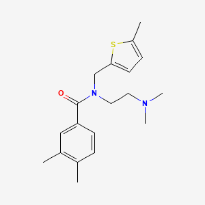 molecular formula C19H26N2OS B4446527 N-[2-(dimethylamino)ethyl]-3,4-dimethyl-N-[(5-methyl-2-thienyl)methyl]benzamide 