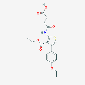 4-{[3-(Ethoxycarbonyl)-4-(4-ethoxyphenyl)-2-thienyl]amino}-4-oxobutanoic acid