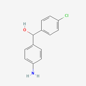 molecular formula C13H12ClNO B4446549 (4-aminophenyl)(4-chlorophenyl)methanol 