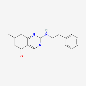 molecular formula C17H19N3O B4446584 7-methyl-2-[(2-phenylethyl)amino]-7,8-dihydro-5(6H)-quinazolinone 