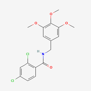 molecular formula C17H17Cl2NO4 B4446592 2,4-dichloro-N-(3,4,5-trimethoxybenzyl)benzamide 