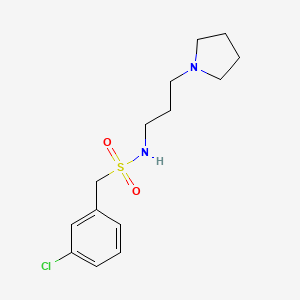 1-(3-chlorophenyl)-N-[3-(1-pyrrolidinyl)propyl]methanesulfonamide