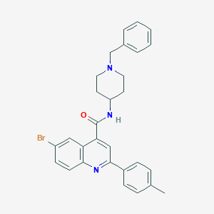 molecular formula C29H28BrN3O B444670 N-(1-benzylpiperidin-4-yl)-6-bromo-2-(4-methylphenyl)quinoline-4-carboxamide 