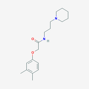 2-(3,4-dimethylphenoxy)-N-[3-(1-piperidinyl)propyl]acetamide