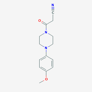 molecular formula C14H17N3O2 B444675 3-[4-(4-Methoxyphenyl)piperazin-1-yl]-3-oxopropanenitrile CAS No. 524926-44-1
