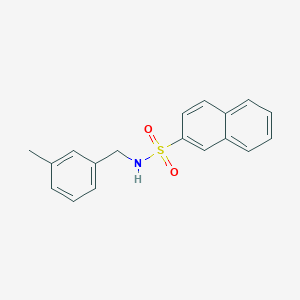 molecular formula C18H17NO2S B4446756 N-(3-methylbenzyl)-2-naphthalenesulfonamide 
