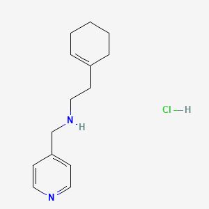 molecular formula C14H21ClN2 B4446796 [2-(1-cyclohexen-1-yl)ethyl](4-pyridinylmethyl)amine hydrochloride 