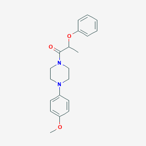 molecular formula C20H24N2O3 B444683 1-[4-(4-Methoxyphenyl)piperazin-1-yl]-2-phenoxypropan-1-one CAS No. 444906-05-2