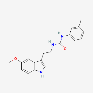 molecular formula C19H21N3O2 B4446867 N-[2-(5-methoxy-1H-indol-3-yl)ethyl]-N'-(3-methylphenyl)urea 