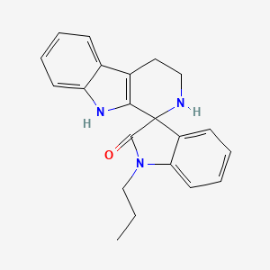 molecular formula C21H21N3O B4446889 1'-propyl-2,3,4,9-tetrahydrospiro[beta-carboline-1,3'-indol]-2'(1'H)-one 
