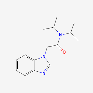 molecular formula C15H21N3O B4446966 2-(1H-benzimidazol-1-yl)-N,N-diisopropylacetamide 