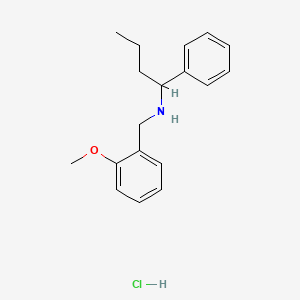 molecular formula C18H24ClNO B4446980 N-(2-methoxybenzyl)-1-phenylbutan-1-amine hydrochloride 