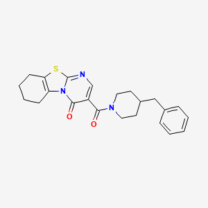 molecular formula C23H25N3O2S B4446989 3-[(4-benzyl-1-piperidinyl)carbonyl]-6,7,8,9-tetrahydro-4H-pyrimido[2,1-b][1,3]benzothiazol-4-one 
