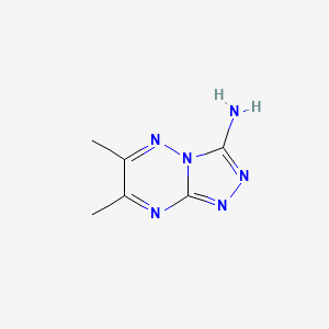 molecular formula C6H8N6 B4446997 6,7-dimethyl[1,2,4]triazolo[4,3-b][1,2,4]triazin-3-amine CAS No. 50839-90-2