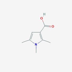 molecular formula C8H11NO2 B044470 1,2,5-三甲基-1H-吡咯-3-羧酸 CAS No. 175276-50-3