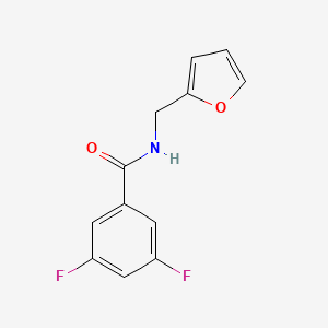 molecular formula C12H9F2NO2 B4447002 3,5-difluoro-N-(2-furylmethyl)benzamide 