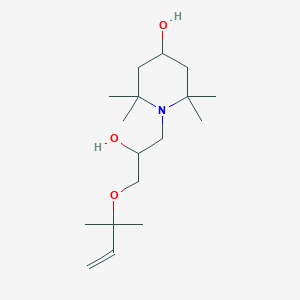 molecular formula C17H33NO3 B4447021 1-{3-[(1,1-dimethyl-2-propen-1-yl)oxy]-2-hydroxypropyl}-2,2,6,6-tetramethyl-4-piperidinol 