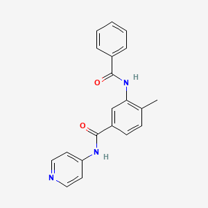 molecular formula C20H17N3O2 B4447032 3-(benzoylamino)-4-methyl-N-4-pyridinylbenzamide 